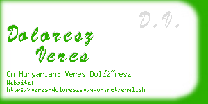 doloresz veres business card